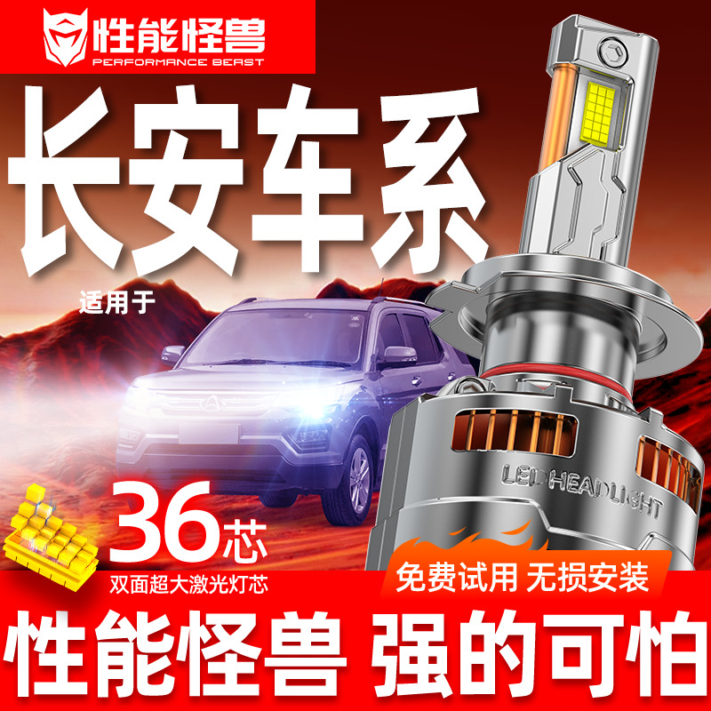 【长安专用LED大灯】超亮聚光