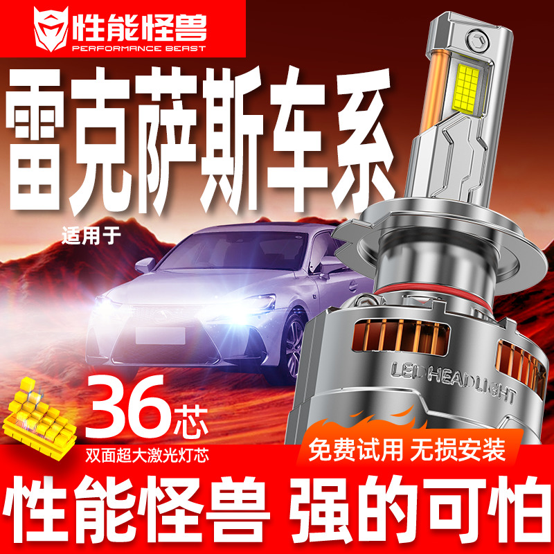 雷克萨斯专用LED大灯丨超亮聚光