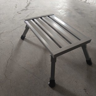 铝合金房车凳子折叠梯凳子一步梯凳子四脚凳子加厚铝焊接凳高22cm