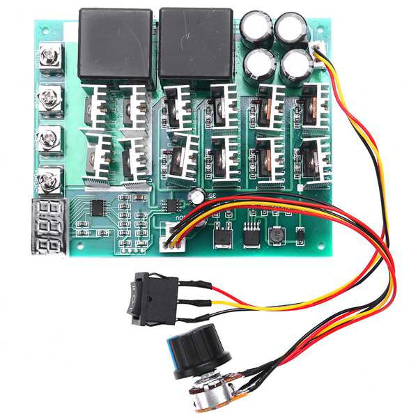 直流电机调速器 泵 pwm 无极变速开关 正转反转 数字转速表10-55v