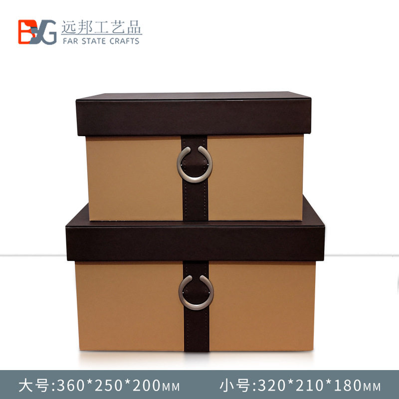 天地盖收纳盒样板房衣帽间摆件衣柜北欧风现代家居酒店装饰储物盒