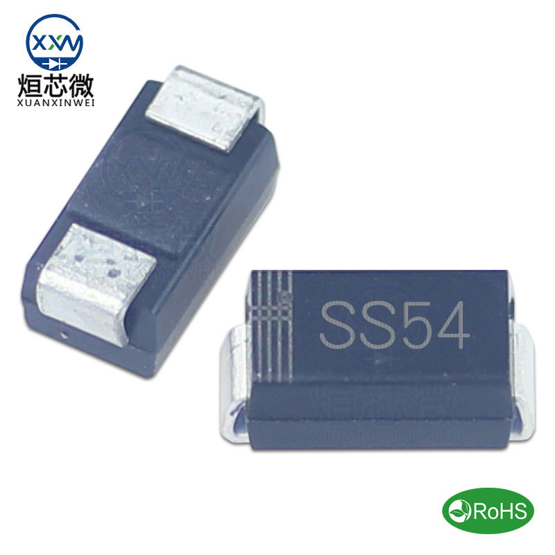 工厂直营SS54 SMA 5A/40V SS54A DO-214AC封装 SR540肖特基二极管