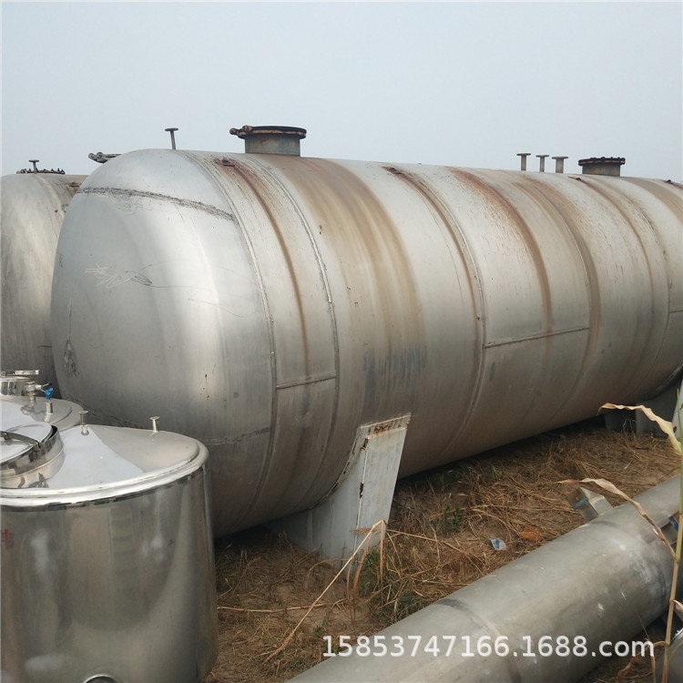 现货处理50吨不锈钢卧式储罐 化工厂304液体储罐 20立方立式储罐
