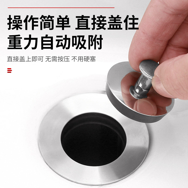 新款 拖把池下水器塞子缸堵头洗面盆洗衣池水槽皮塞盖子木桶下水