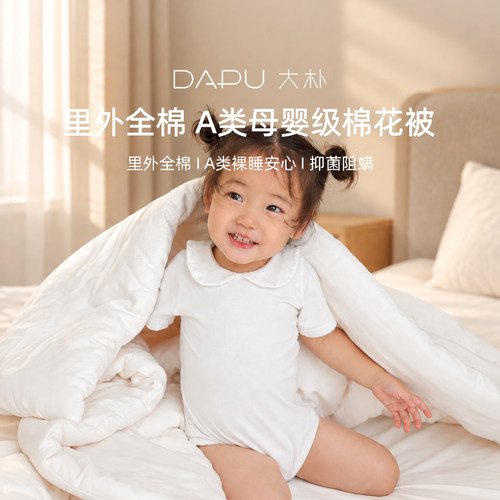 大朴A类棉花被秋冬被子棉被芯