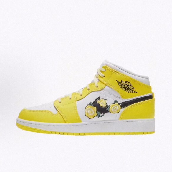 JordanAir Jordan 1 Mid SE PU 防滑 中帮 篮球鞋 男女同款