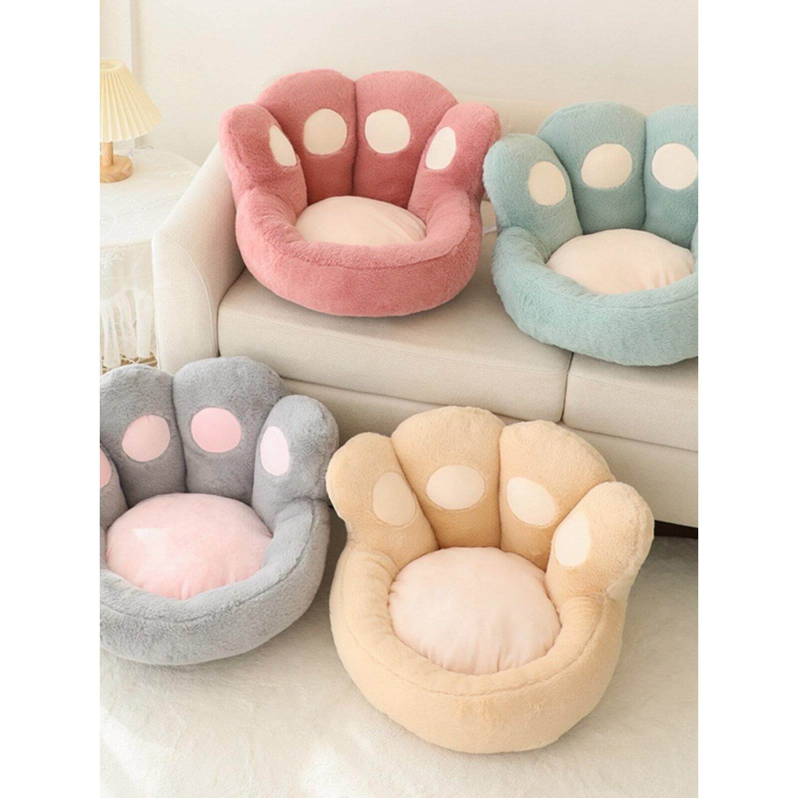 儿童小沙发椅可爱猫爪男女生卧室办公宝宝阅读地上懒人榻榻米坐垫