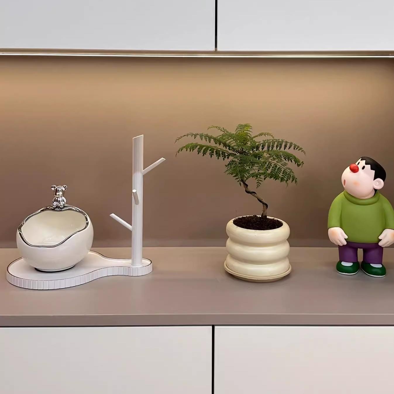 轻奢入户玄关摆件钥匙收纳进门门口鞋柜客厅装饰品乔迁新居礼品