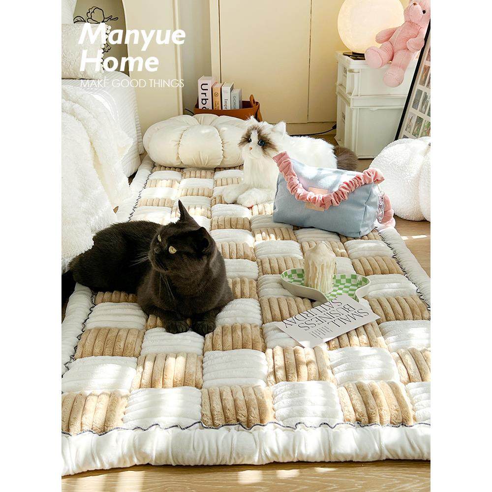风霜秋冬填充床旁地垫防滑矩形馒头垫榻榻米地毯,居家布艺,地毯,淘宝优惠券,粉丝福利购,淘宝优惠卷