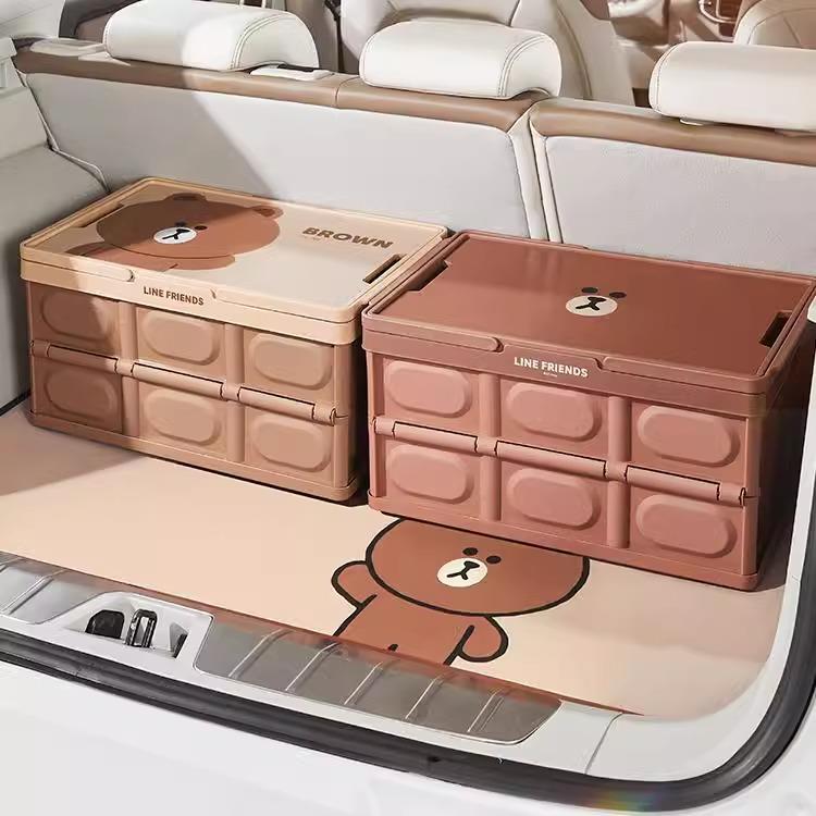 户外露营折叠箱车载后备箱收纳箱汽车车用整理箱收纳箱车内置物箱