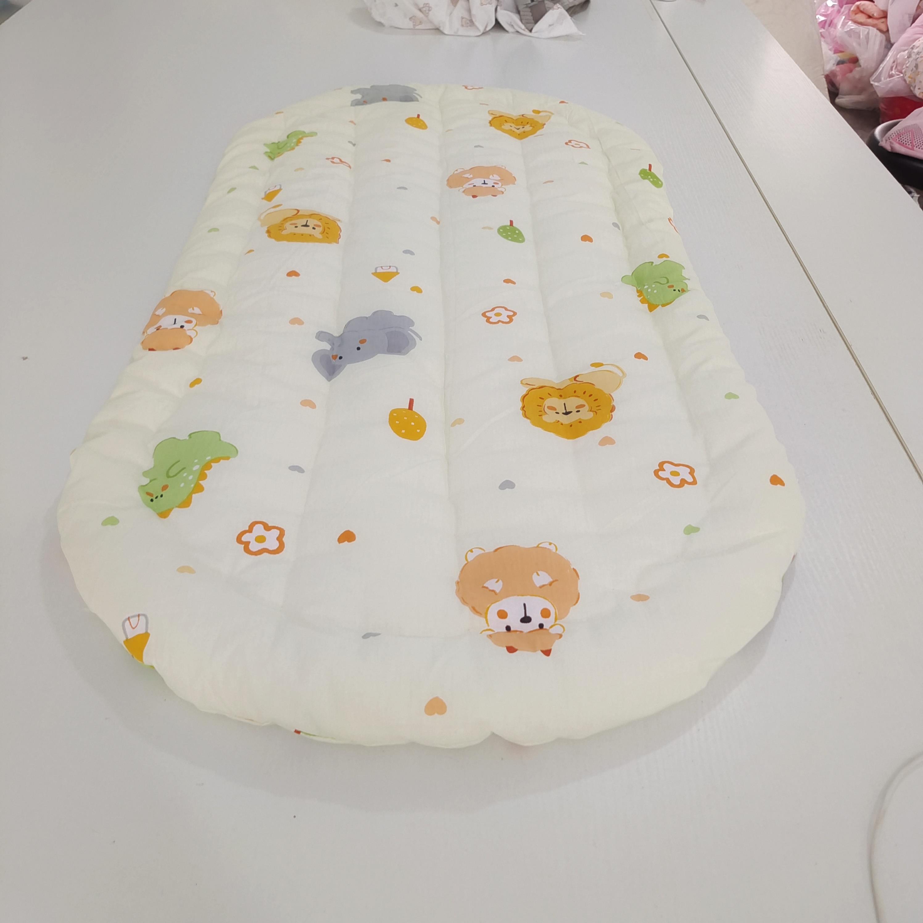 圆角椭圆婴儿摇篮床棉花褥子床垫睡篮宝宝床新生儿手提篮萌宠垫子