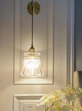 灯具布线casa无线道免充电式壁灯复古玄关过卧室客厅小法式壁灯