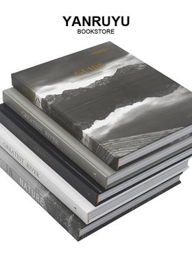 简约黑白灰精装外文组装饰品书摆件现代样板房书柜英文书陈设家居