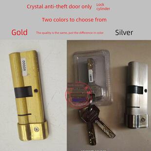 原装盼盼水晶防盗门锁芯满神超b级锁芯超b级蛇形槽锁芯单盖锁芯