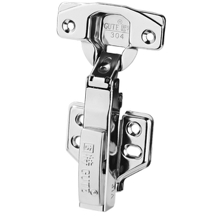 固特304不锈钢阻尼液压缓冲铰链家用柜门弹簧飞机合页衣橱柜五金