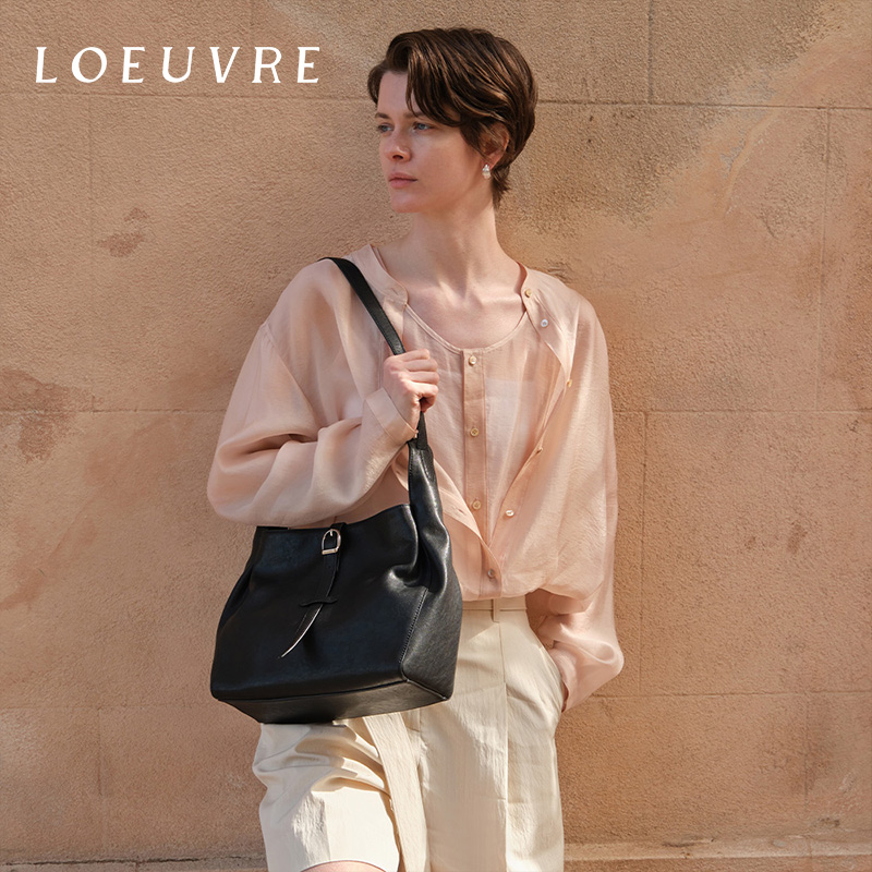 loeuvre光泽感长袖衬衫女