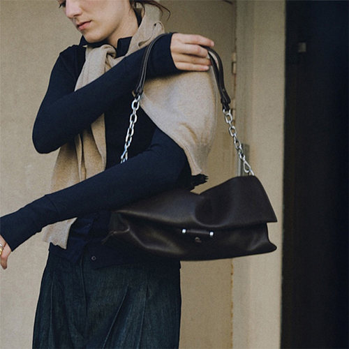 loeuvre25新款牛皮单肩斜挎包