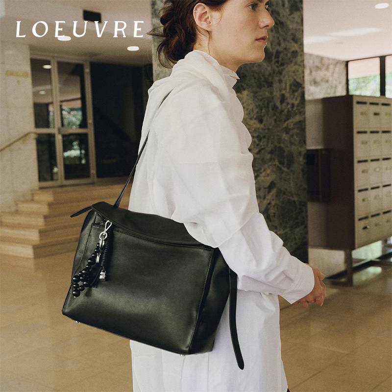 loeuvre25新款牛皮单肩包女士
