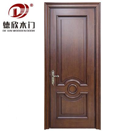 实木卧室门套装门新中式隔音复合烤漆橡木门别墅复古静音门-下