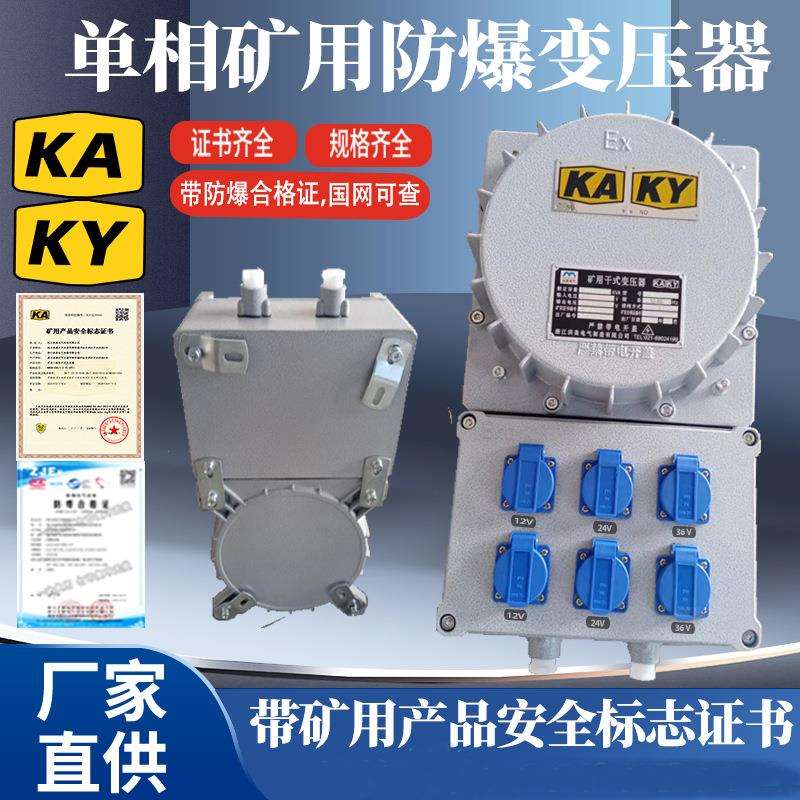 矿用单相防爆行灯变压器380V220V变12736V24V12V煤矿井下隧道专用