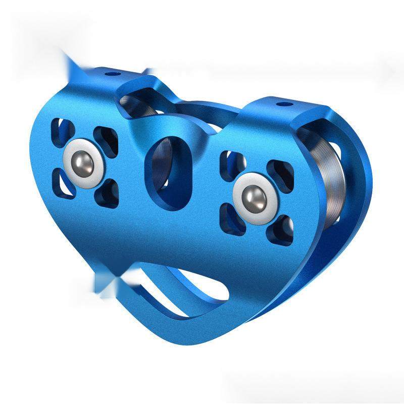 户外攀岩吊装运输登山滑轮心形双滑轮钢缆溜索索道滑轮组,农机/农具/农膜,其它农用工具,淘宝优惠券,粉丝福利购,淘宝优惠卷