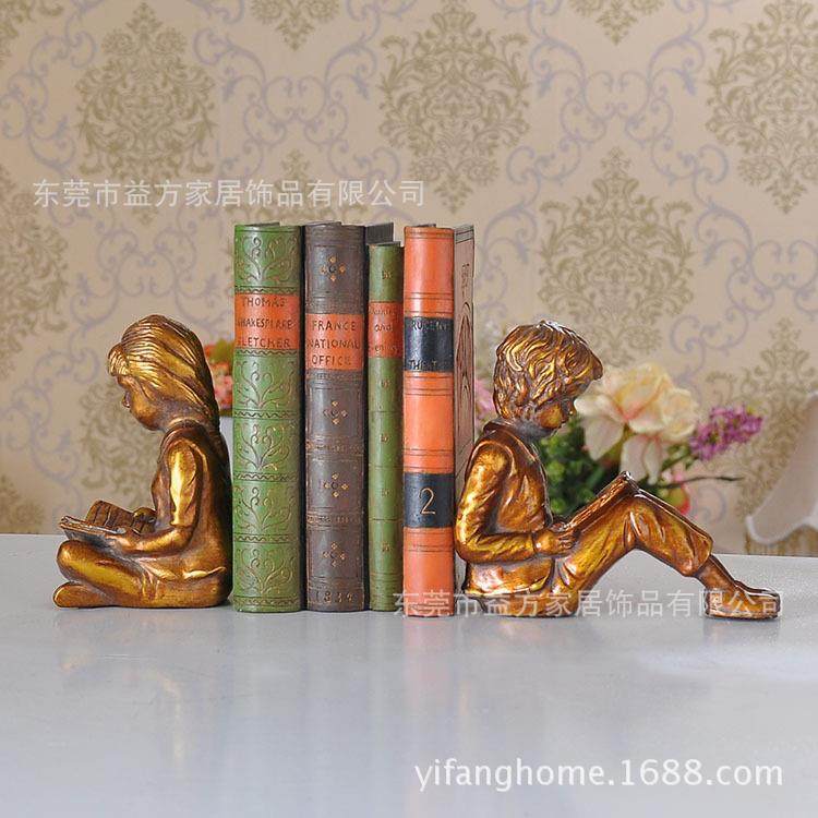 欧式家居装饰品 男孩女孩看书书靠书立 室内书房摆件装饰工艺品,农机/农具/农膜,其它农用工具,淘宝优惠券,粉丝福利购,淘宝优惠卷