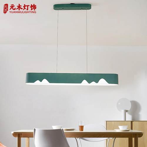 长条创意led灯具工业风北欧吊灯创意个性简约现代饭厅书桌餐厅灯