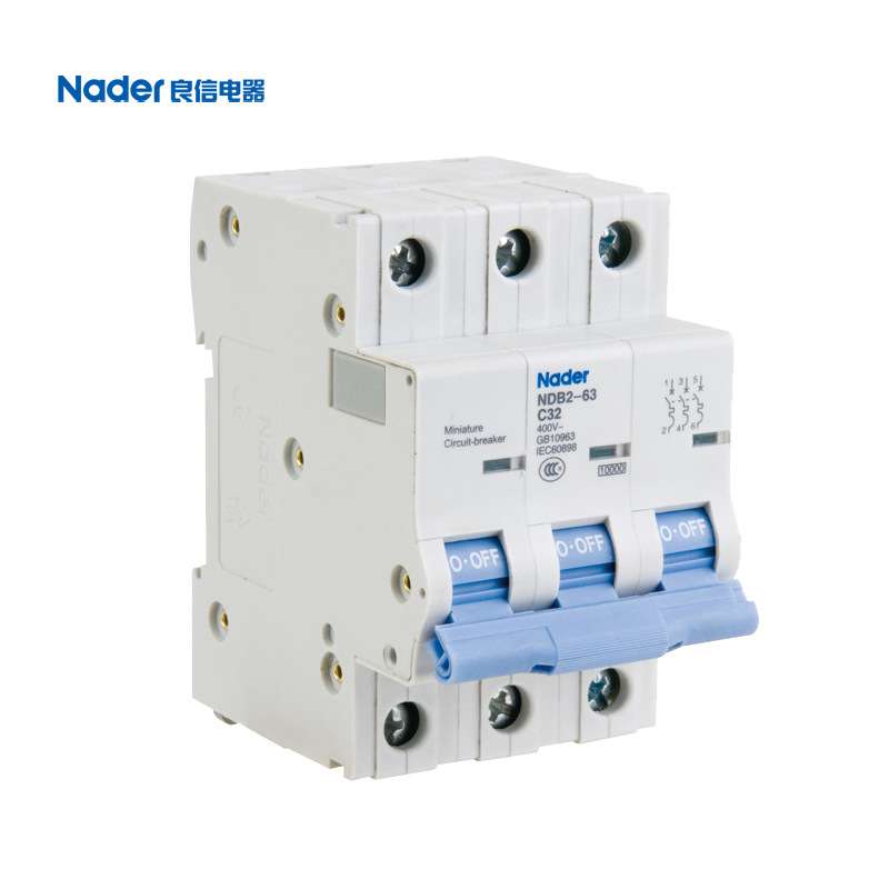 Nader 上海良信电器微型断路器 工业用小型断路器 NDB2T-63B