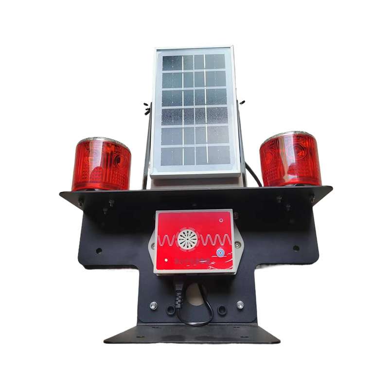 新款声光靠近报警器工地修路高压线塔声音语音危险提示牌警示灯