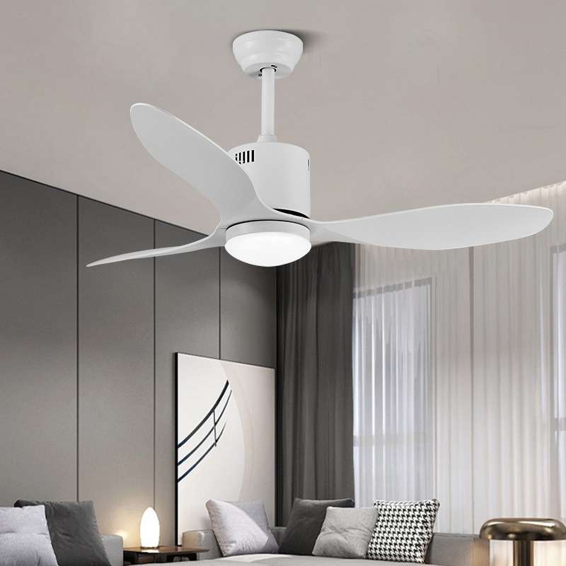 北欧吊扇灯餐厅客厅风扇灯现代简约卧室家用静音遥控带电风扇吊灯