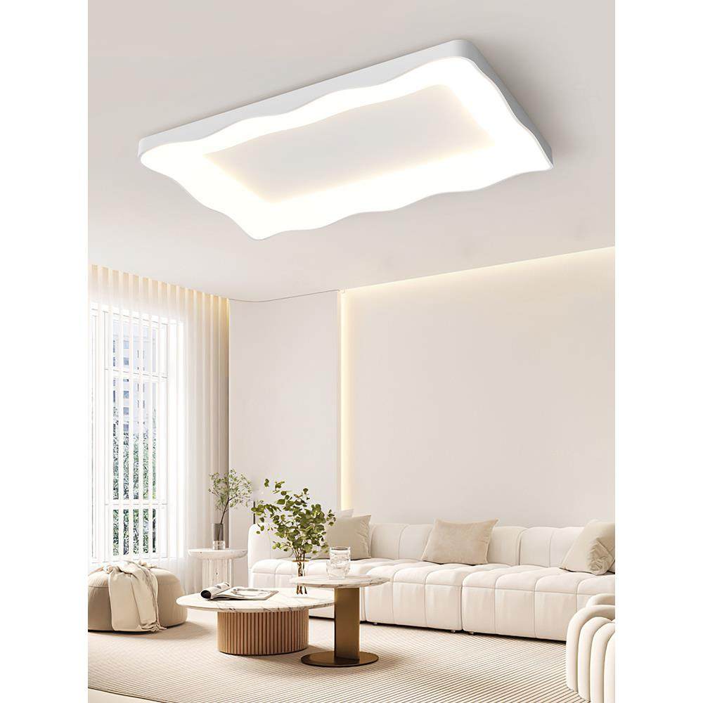 客厅主灯极简2023年新款白色网红LED吸顶灯现代简约广东中山灯