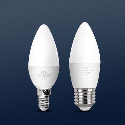 led蜡烛灯泡水晶尖泡e14小螺口球泡节能吊灯拉尾泡5W光源