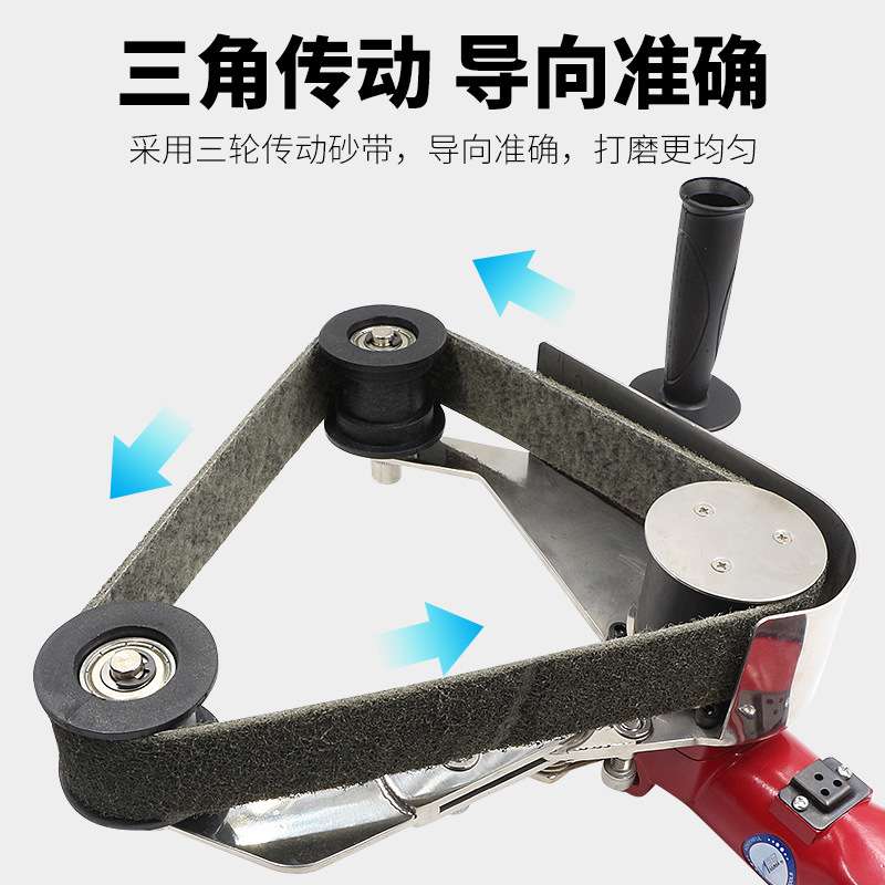 百马BM-W9气动圆管砂带机 弯管不锈钢拉丝机抛光机 打磨机砂光机