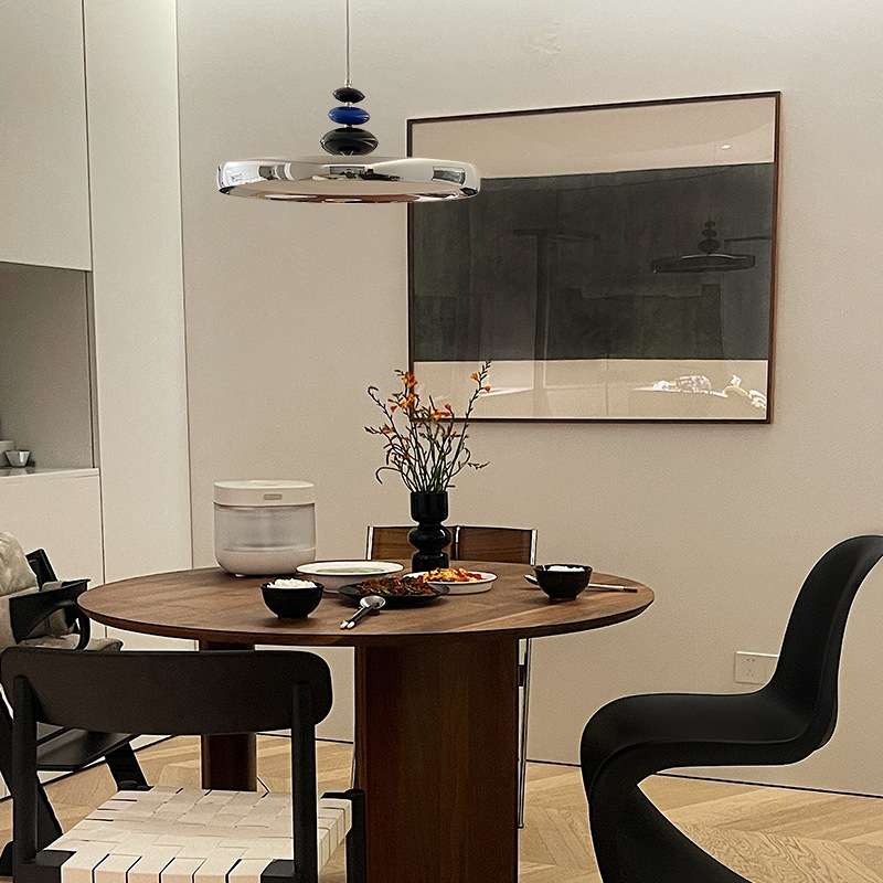 中古风飞碟餐厅吊灯意式极简吧台餐桌北欧全光谱护眼高色显灯具