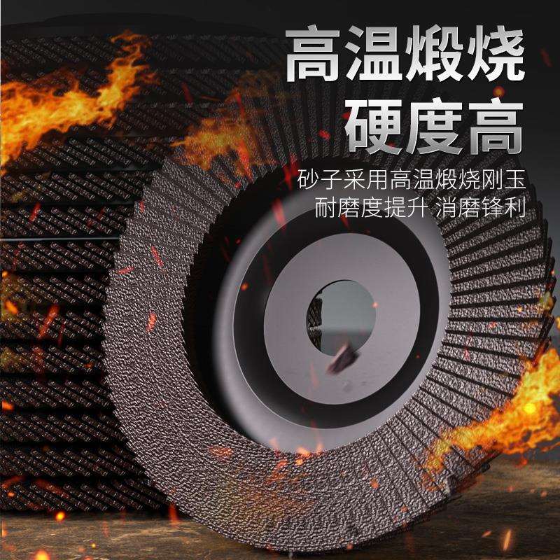 ll100型角磨机磨光片平面百叶片百页轮砂布轮抛光片金属木材不锈