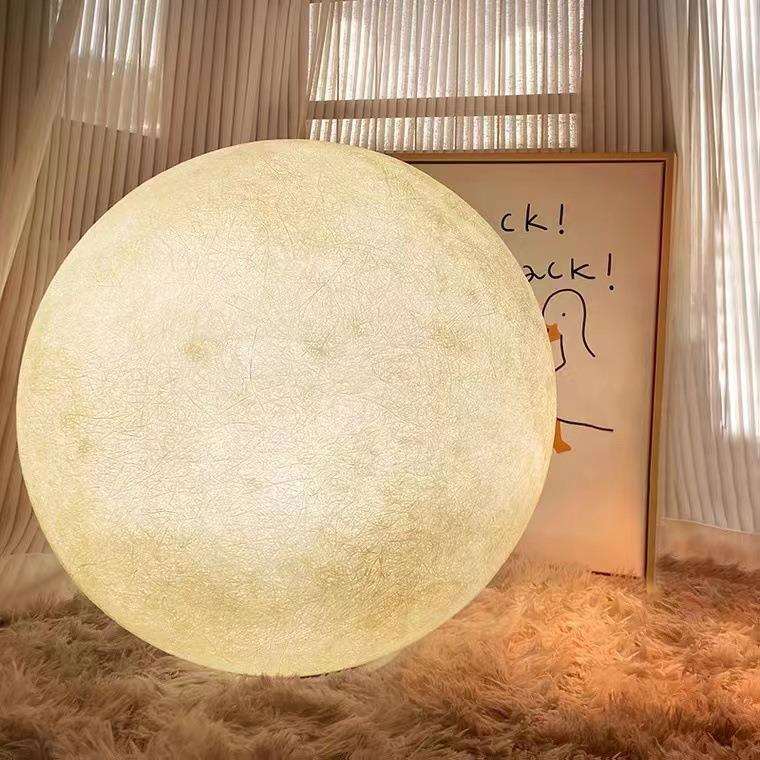 月球灯超大号户外防水草坪灯太阳能花园氛围落地灯装饰充电月亮灯