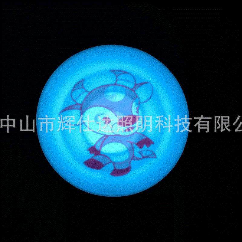 12生肖感应地砖灯音乐发光感应灯生肖灯 LED圆形感应灯智能广场