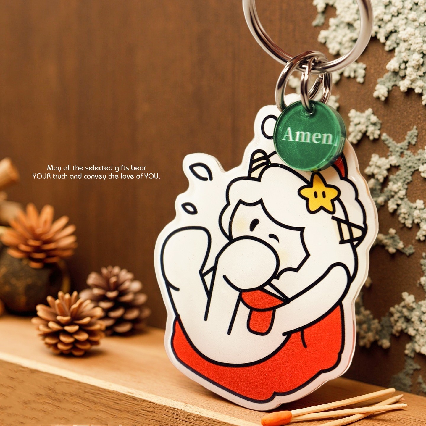 FS新原创礼品闪彩双面滴胶钥匙扣