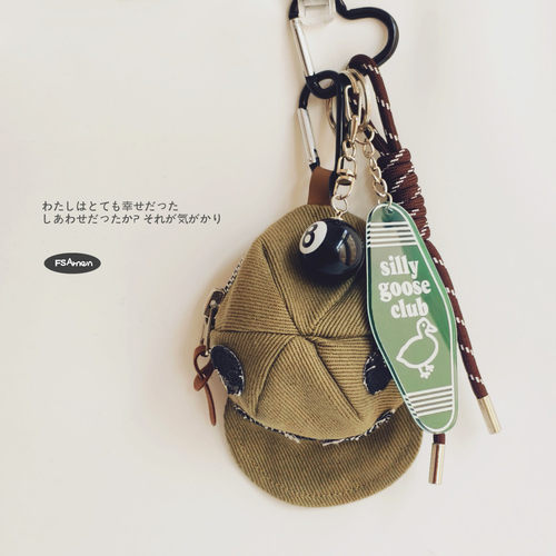 FS新原创设计美式复古帽子零钱包