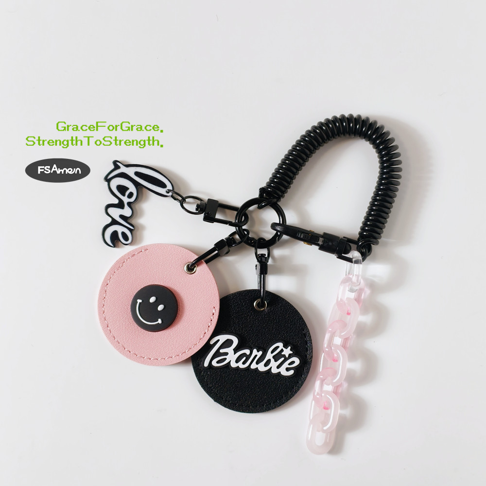 情侣粉黑软胶卡通门禁卡护套防丢