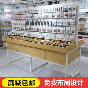 耳环展示架饰品中岛柜展示柜名创发箍货架优品精品店小饰品展示架