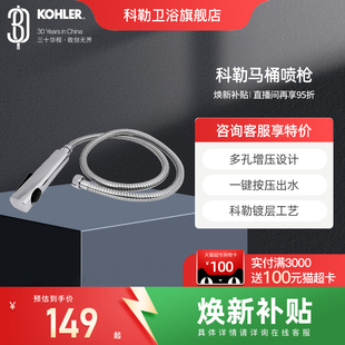 科勒马桶喷枪冲洗器伴侣水龙头卫生间增压清洗高压水枪98100