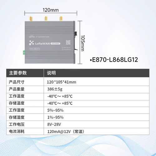 速发470/15M全双工LoRaWA通讯网关SX102无线收发模块4G/以太网通