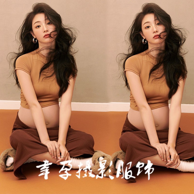 速发孕妇照风装影楼新款复古港服孕妇风性感纯欲照气质室内孕妈咪