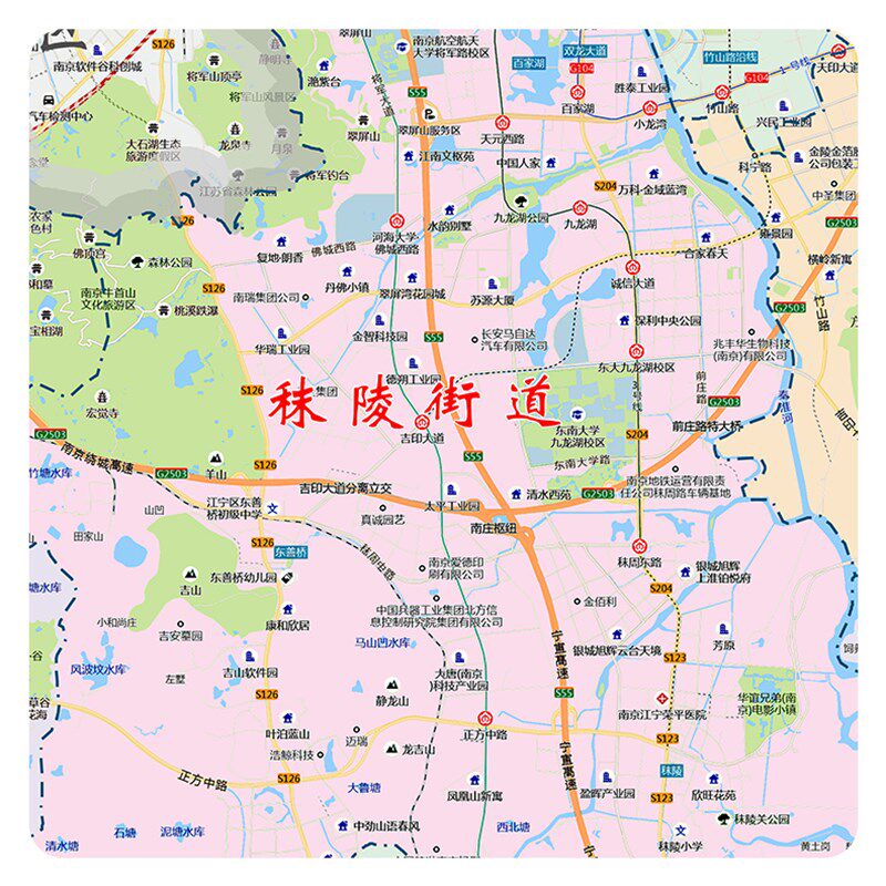速发江宁区202南京市交通行政新版电子挂图贴图
