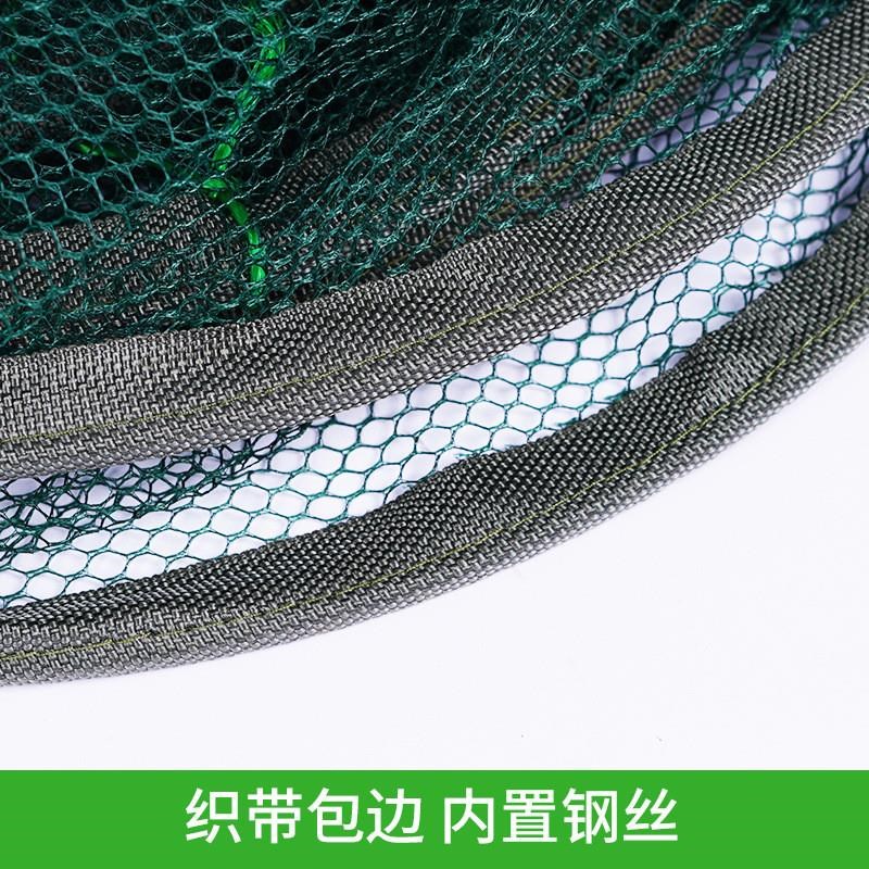 速发多规格尼龙网布可折叠盆网搬网泥鳅黄鳝虾笼开放式抬