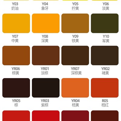 速发自动喷漆劳尔色R107太黄漆021100/102/金属防锈油1罐