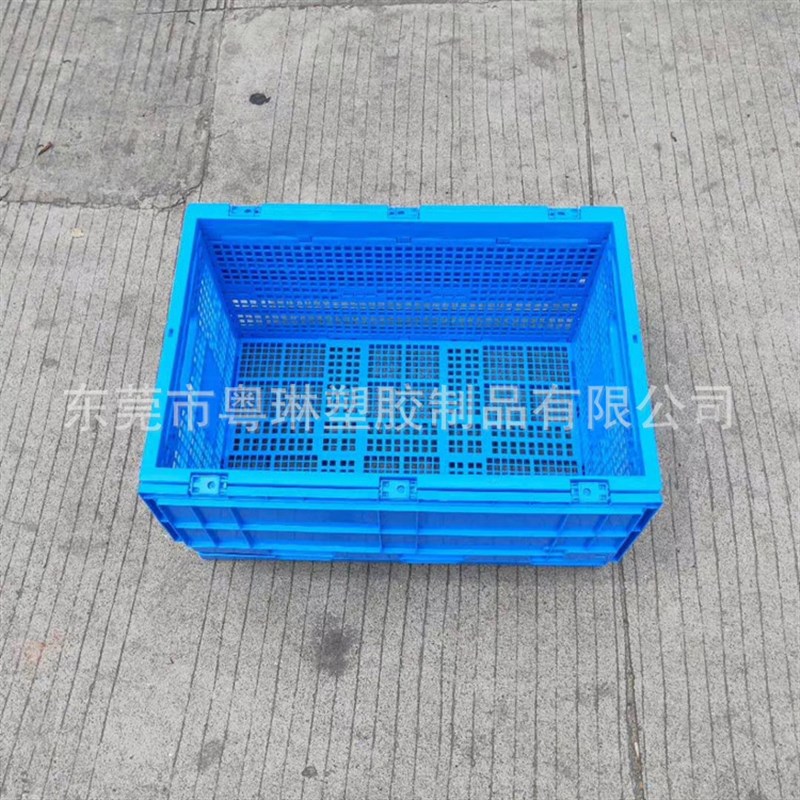 速发塑料折叠周转箱长方形胶框可折叠塑胶筐物流零件配件盒收纳整