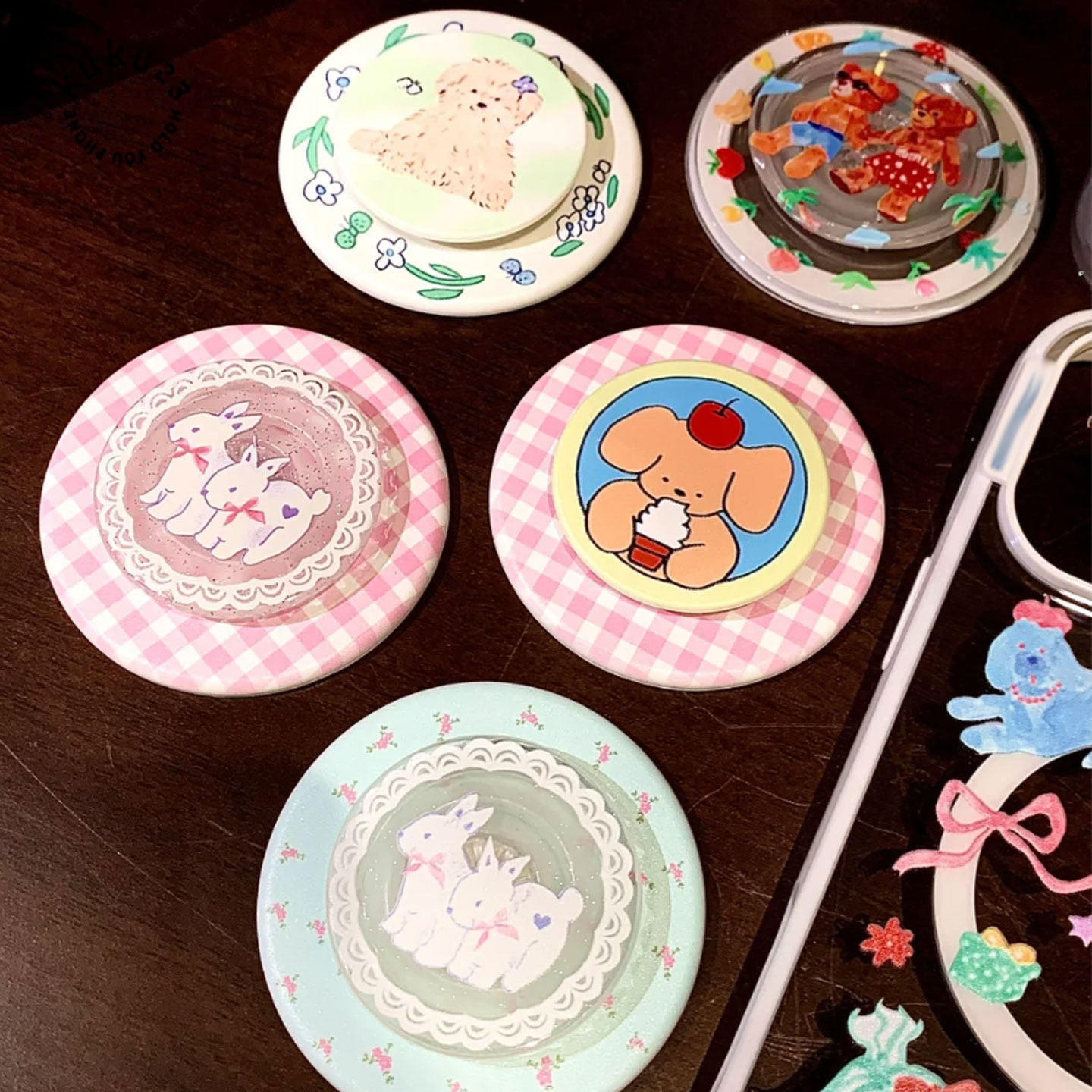 青青呼吸KK23小兔的梦气囊微风小狗手机支架磁吸泡泡pps晴天出