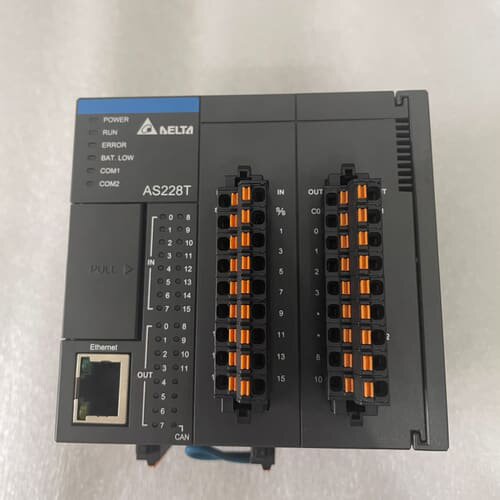 议价AS228T-ADeltaPLC模块，16路DI+12路DO，24